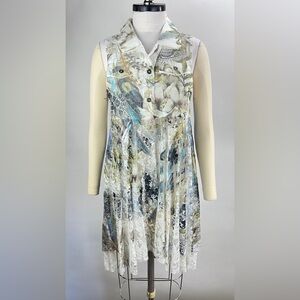 💚 2773. Floral Flowy Vest Tunic Top